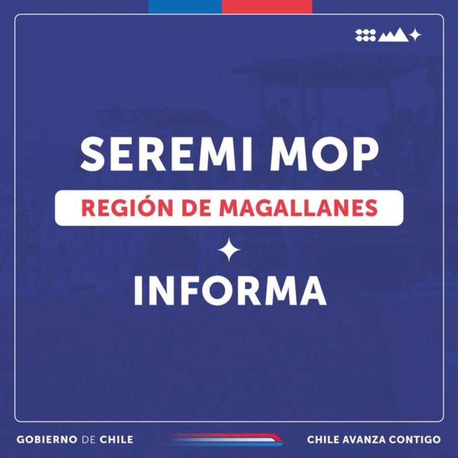 MOP Magallanes informa estado de rutas en la región, sábado 18 de mayo