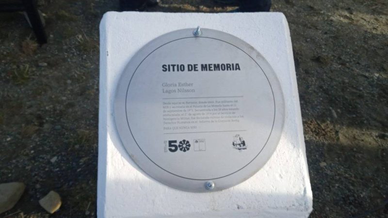 Instalan placas conmemorativas por dos magallánicas víctimas de la dictadura