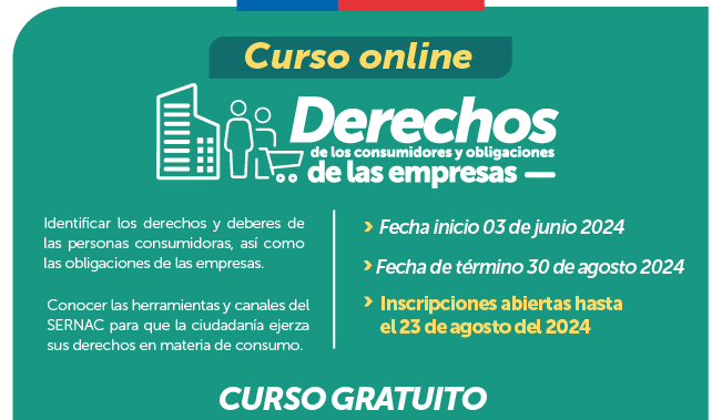 SERNAC invita a consumidores y empresas a curso gratuito online