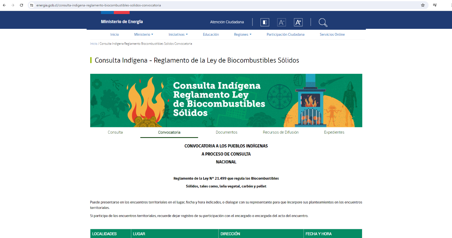 SEREMI de Energía de Magallanes realizará Consulta Indígena para confección del Reglamento de la Ley de Biocombustibles Sólidos