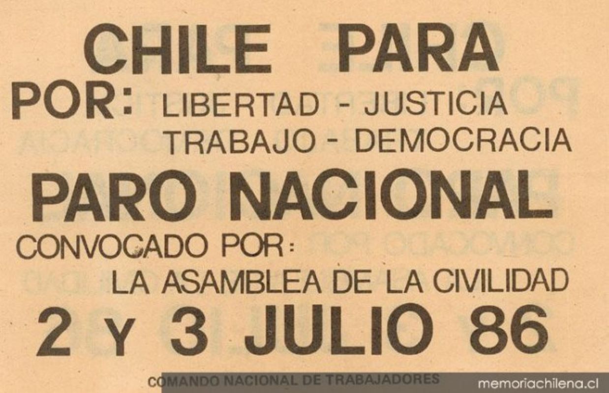 La Asamblea de la Civilidad y la Demanda de Magallanes en 1986 | Historia y Memoria