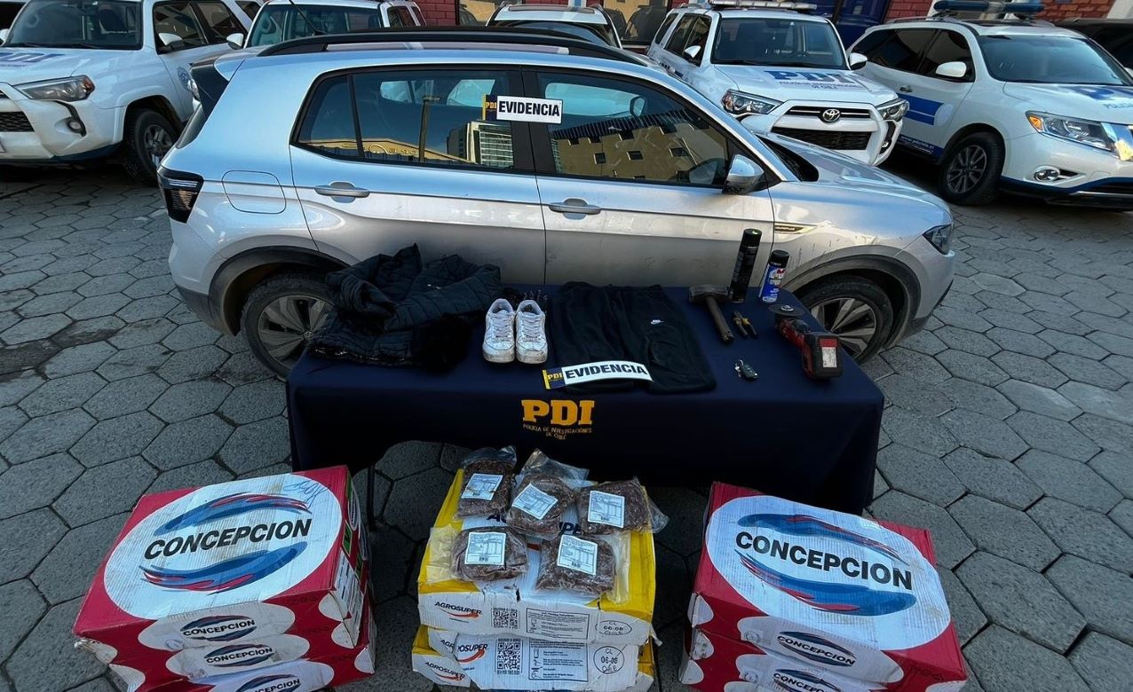 PDI Punta Arenas detuvo a dos hombres por el delito de robo en lugar no habitado