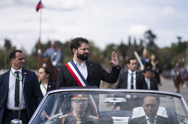El Presidente Gabriel Boric asistió a la tradicional Parada Militar 2024 en Santiago