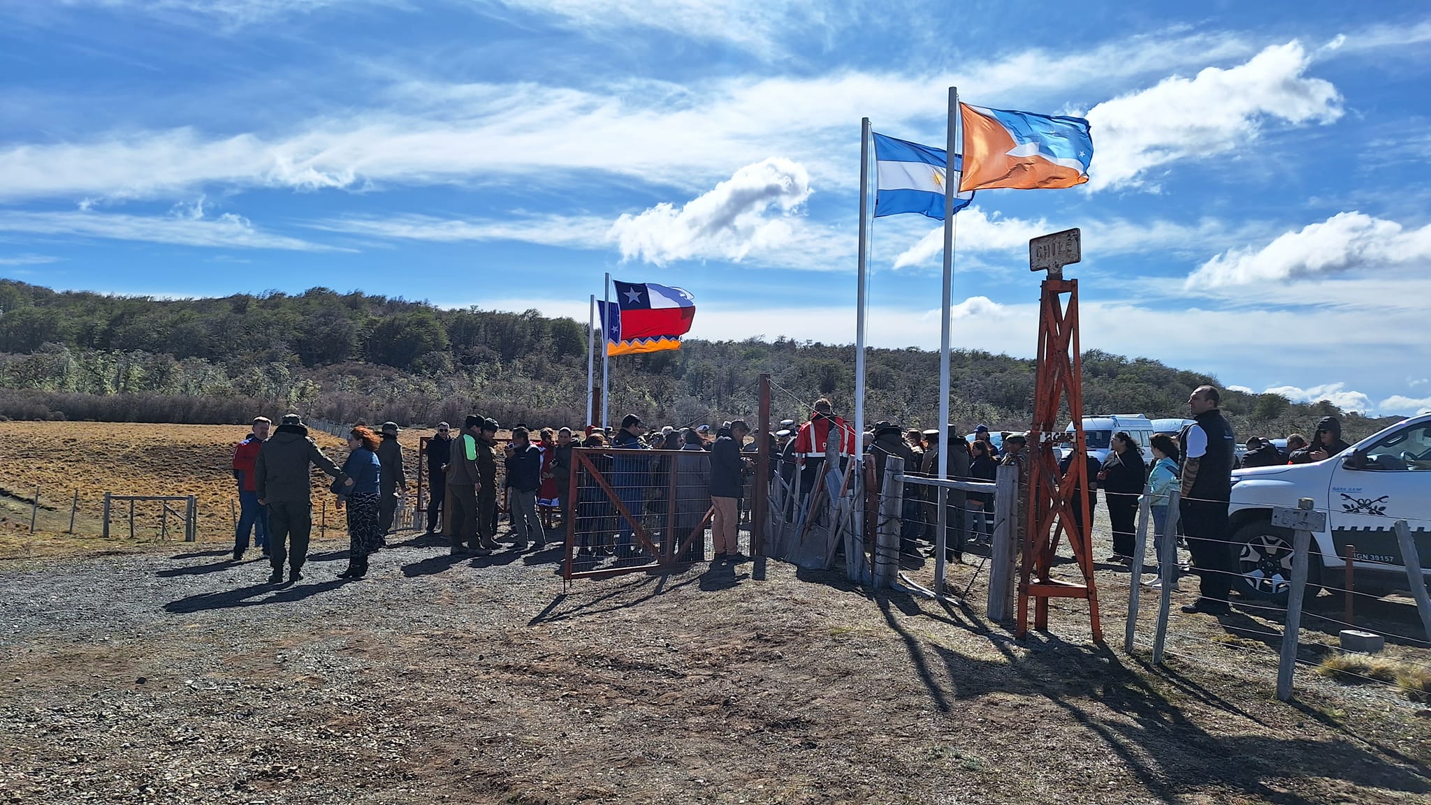 Se abrió el Paso Bellavista en la frontera chileno argentina de Tierra del Fuego