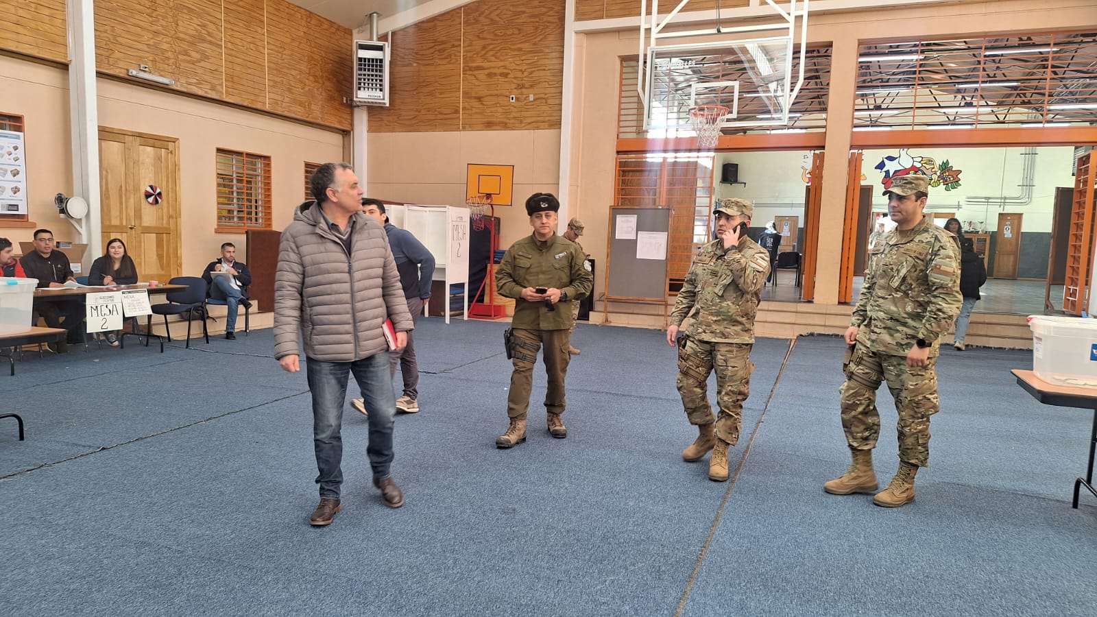 Delegado provincial de Tierra del Fuego monitoreo el proceso electoral