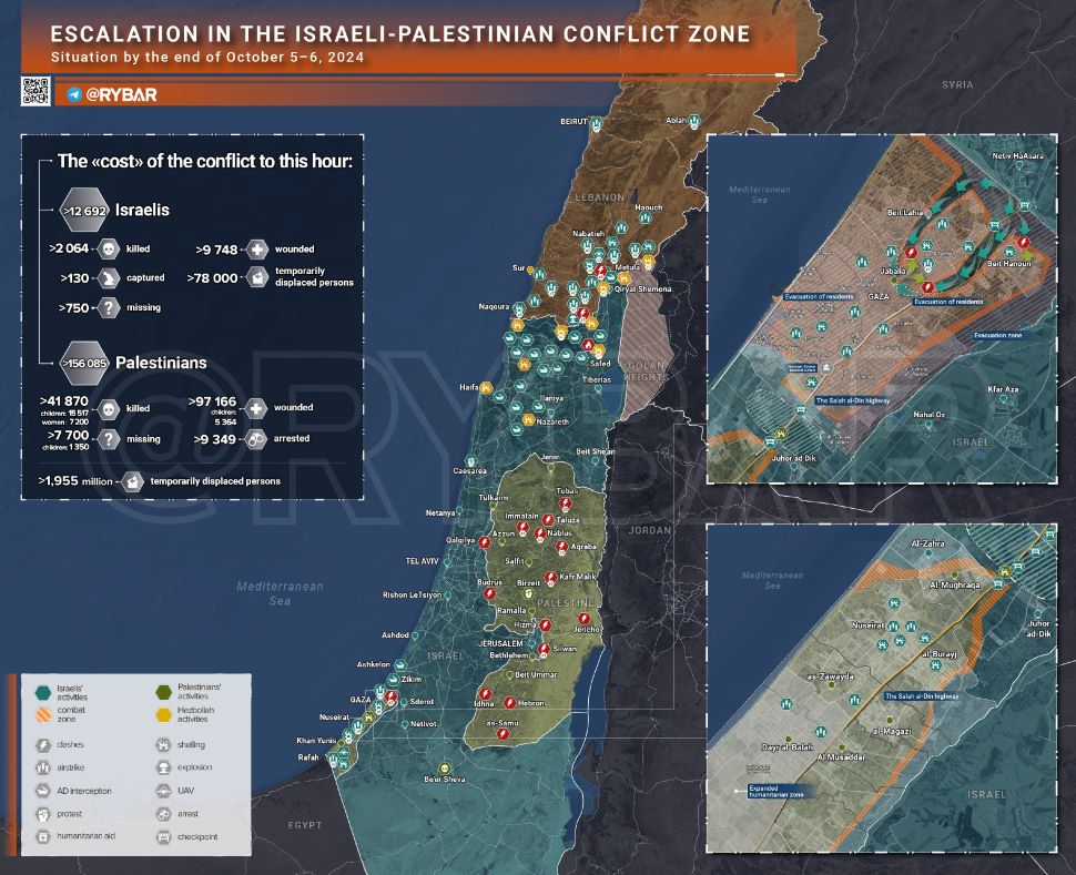 El conflicto en Medio Oriente entre Israel, Palestina y Líbano | 5 al 6 octubre 2024