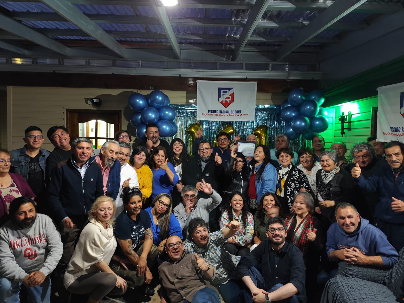 El Partido Radical conmemora 161 años de historia con actividades en Magallanes