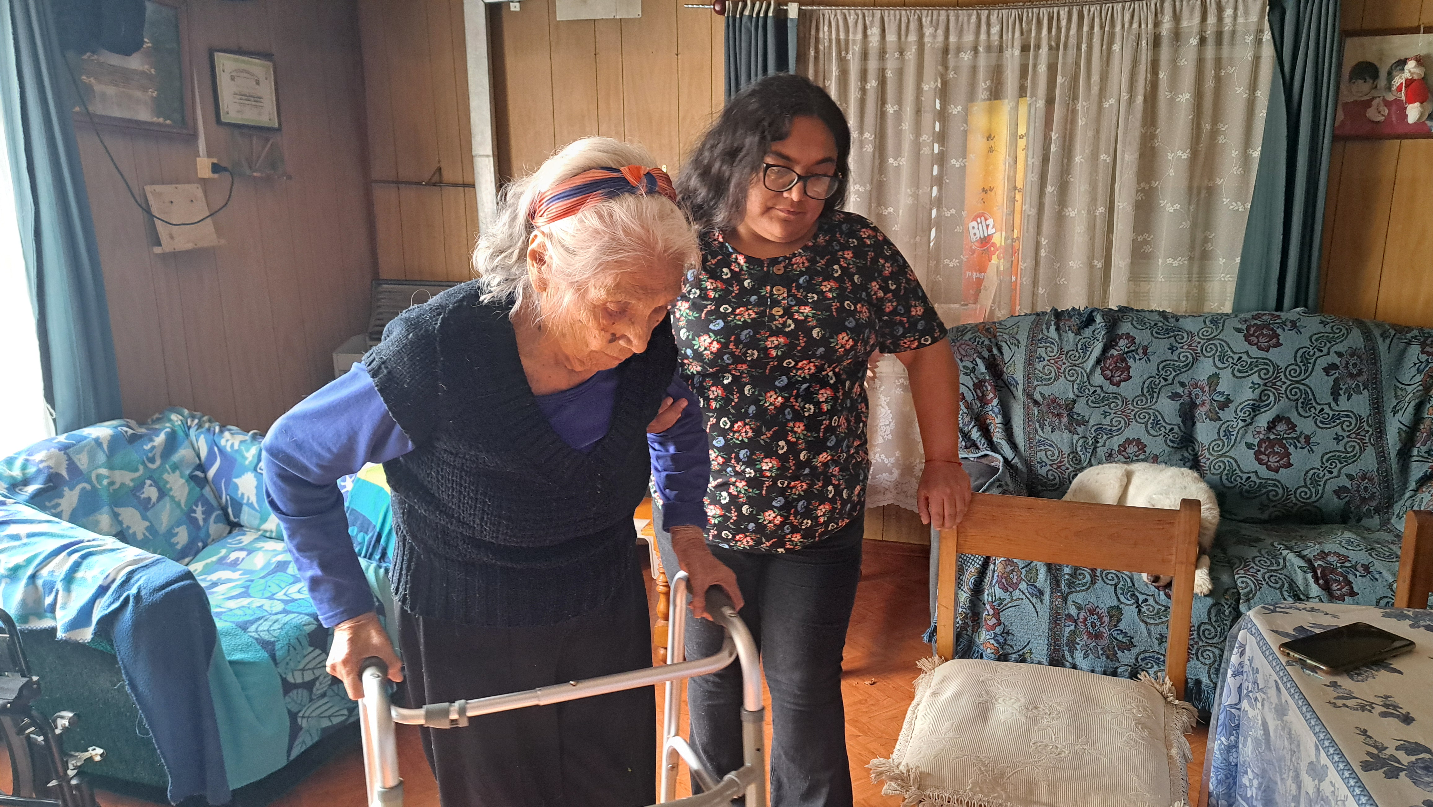 Olinda Marimán de 98 años fue atendida por el Código ACV de Natales