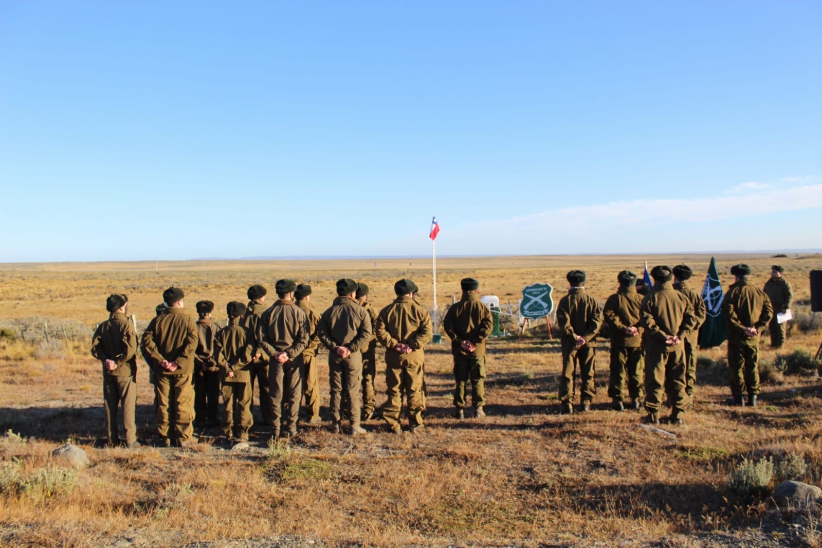 Carabineros rinde homenaje al primer mártir de la región de Magallanes