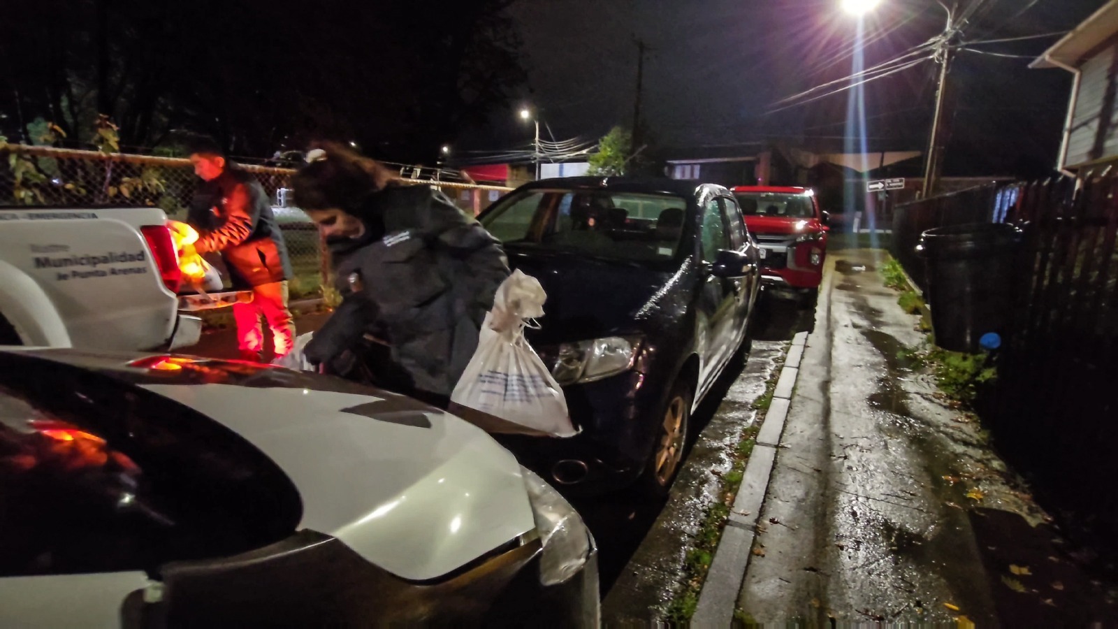 Municipio desplegó amplio operativo de emergencia por lluvias récord en Punta Arenas