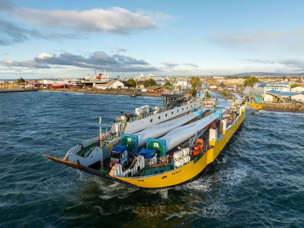 TABSA ratifica rol clave en la transición energética con un segundo traslado de aerogenerador hacia Tierra del Fuego