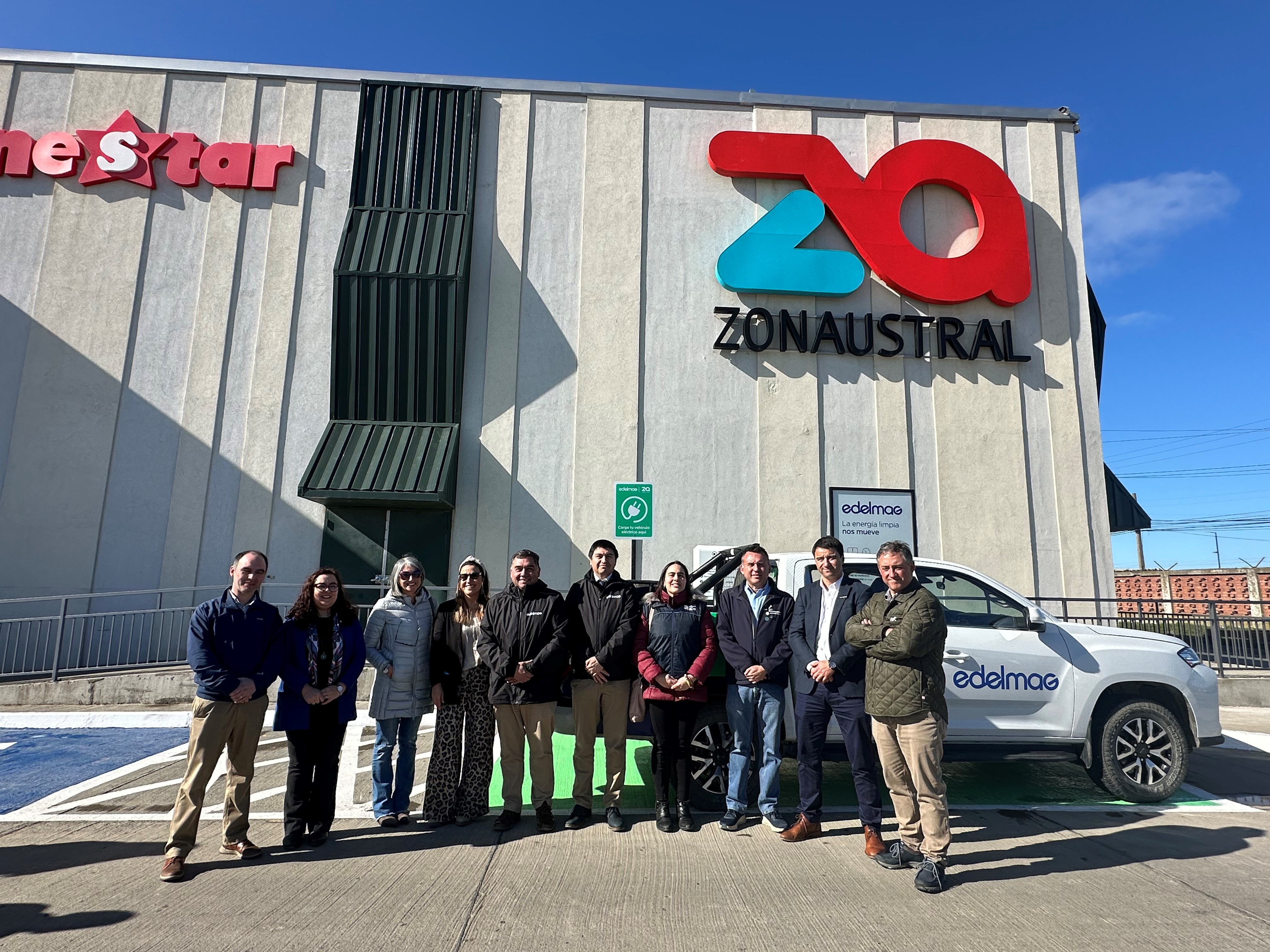 Zona Franca de Punta Arenas inaugura primer punto de carga eléctrica vehicular en alianza con EDELMAG