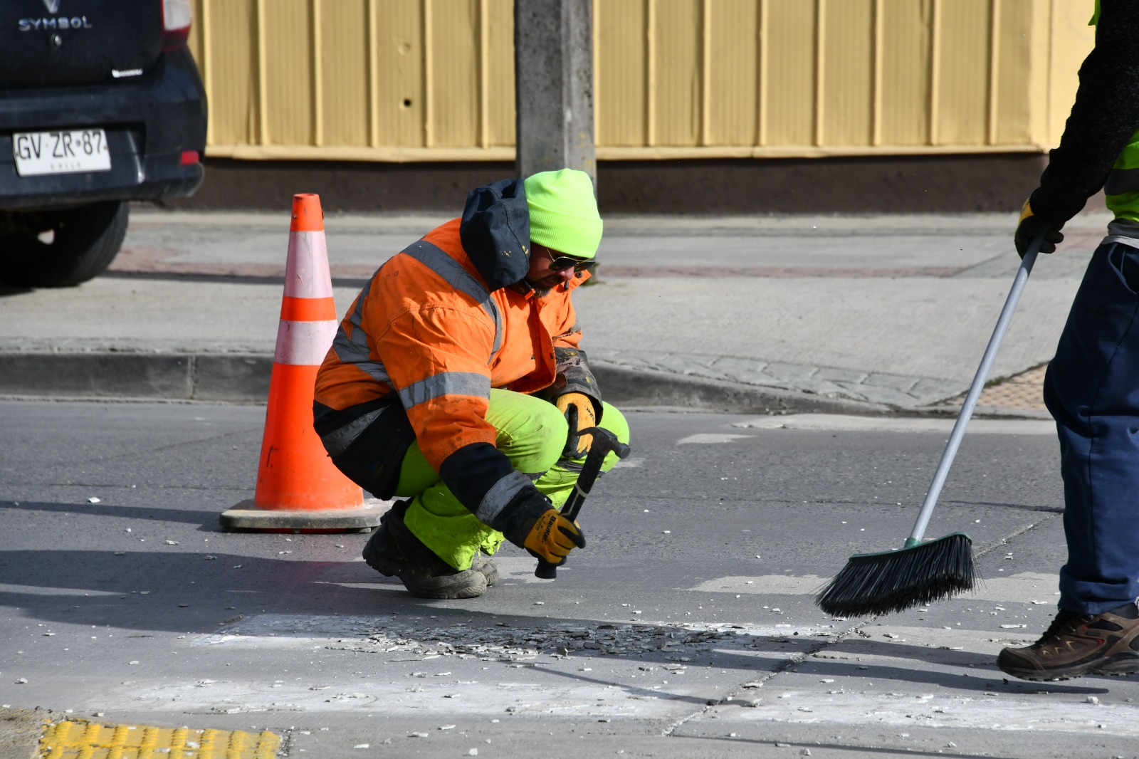 Municipio inicia demarcación de cruces y renovación de señaléticas