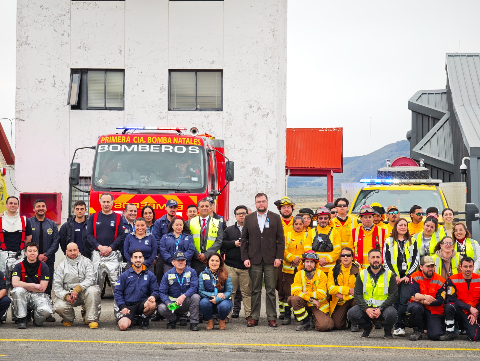 Jornada de preparación para emergencias aéreas se realizó en el Aeródromo de Puerto Natales