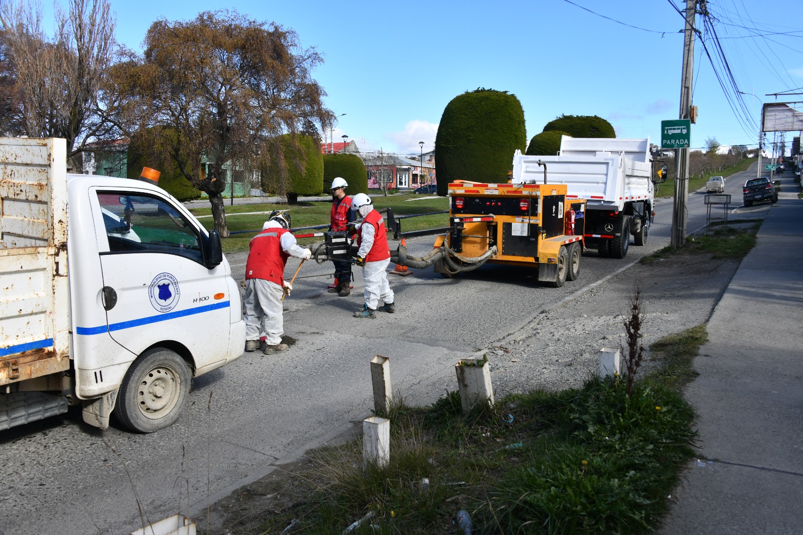 Comenzaron los trabajos de bacheo gracias a ventana de buen tiempo