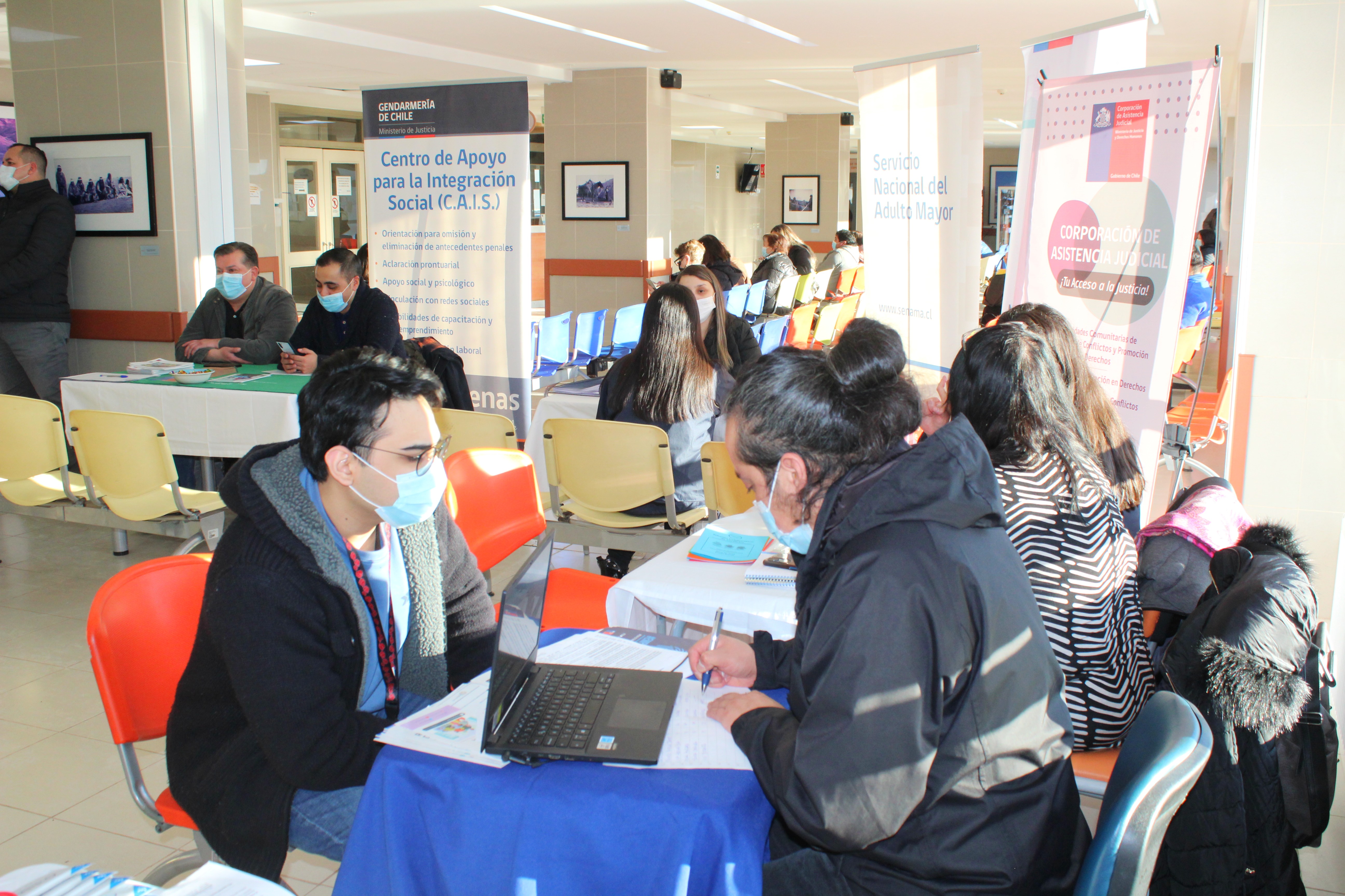 Servicios de Justicia atenderán este miércoles junto a migraciones en el Hospital Clínico