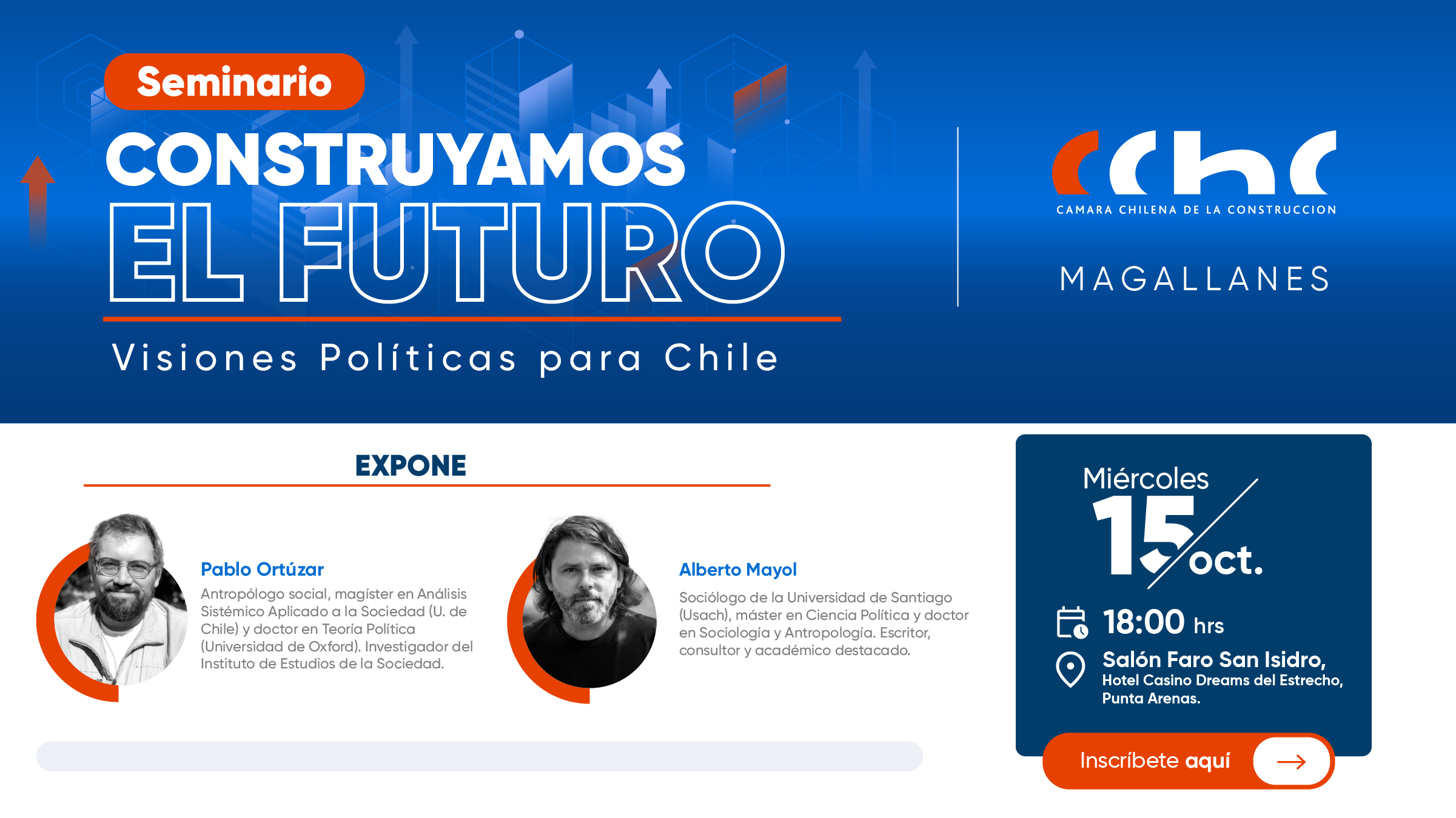 CChC Magallanes invita a seminario clave sobre el futuro político y social de Chile