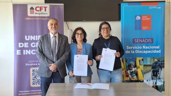 Convenio entre el CFT Magallanes y el SENADIS promueve la inclusión de las personas en situación de discapacidad en Tierra del Fuego