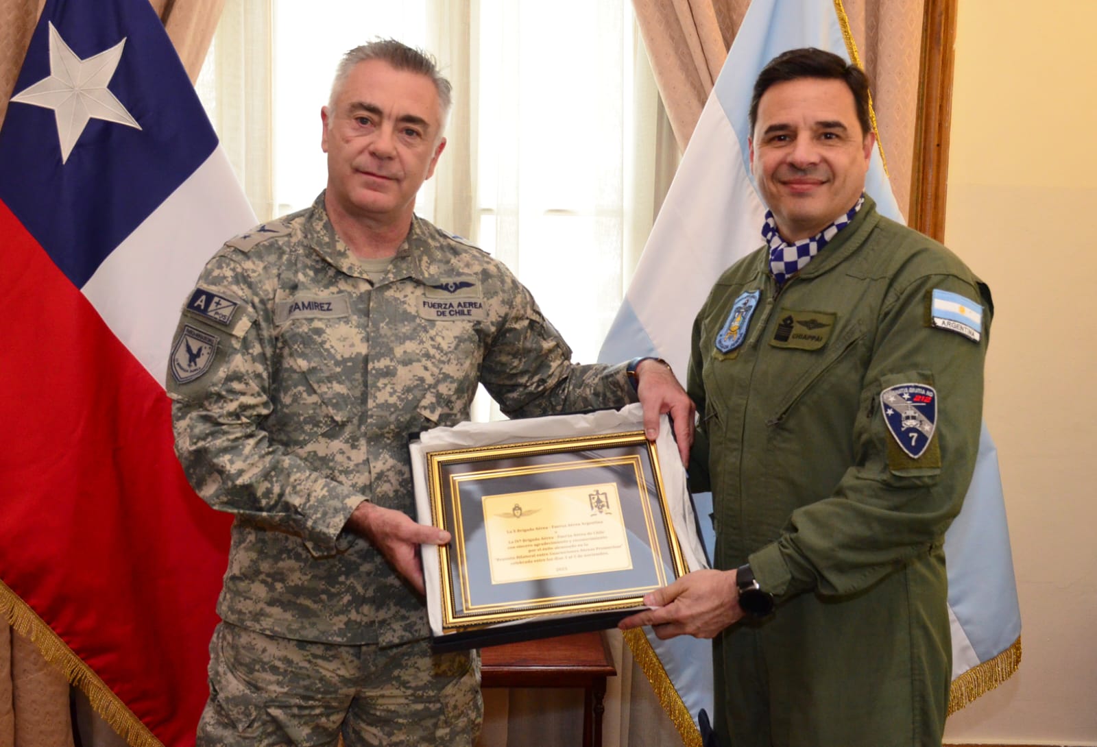 IVª Brigada Aérea participa en la Reunión Bilateral de Guarniciones Aéreas Fronterizas con la Fuerza Aérea Argentina realizada en Punta Arenas