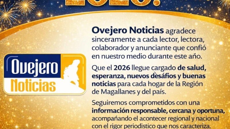 Feliz Año Nuevo 2026 les desea OVEJERO NOTICIAS
