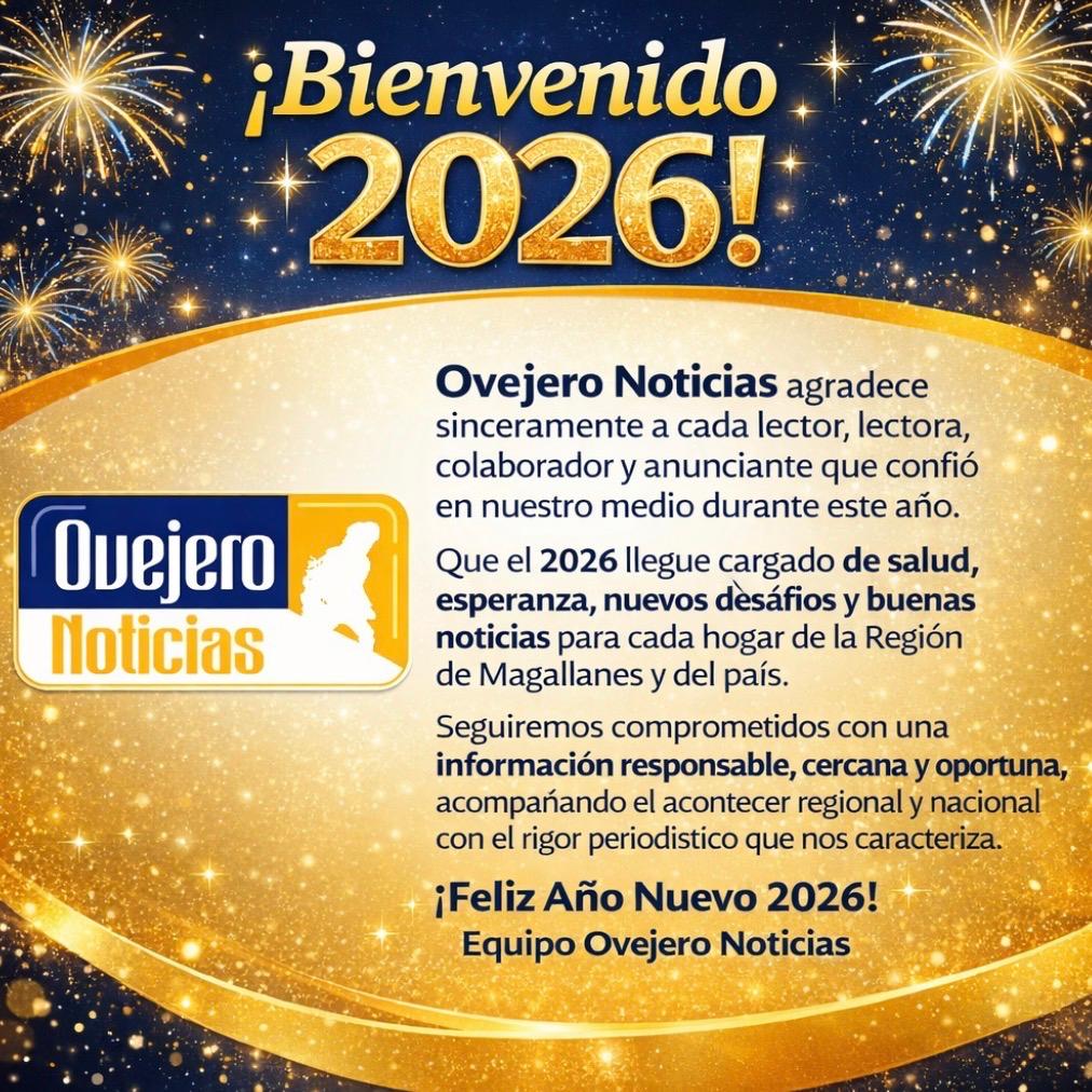 Feliz Año Nuevo 2026 les desea OVEJERO NOTICIAS