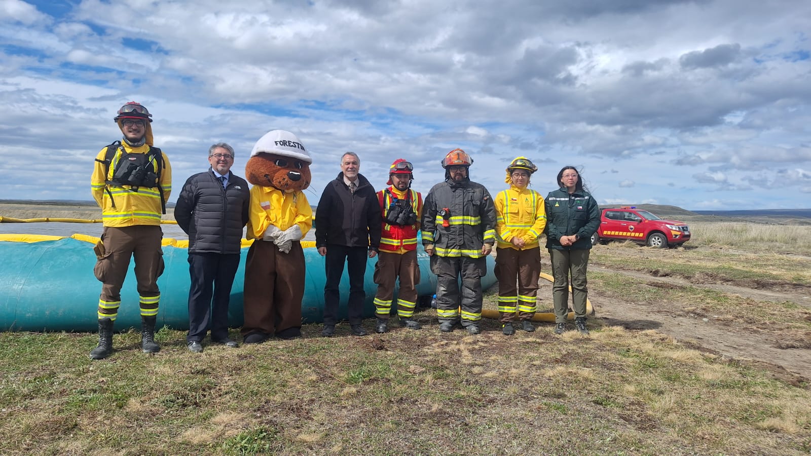 Piscina de 100 mil litros reforzará la respuesta ante incendios forestales en Porvenir