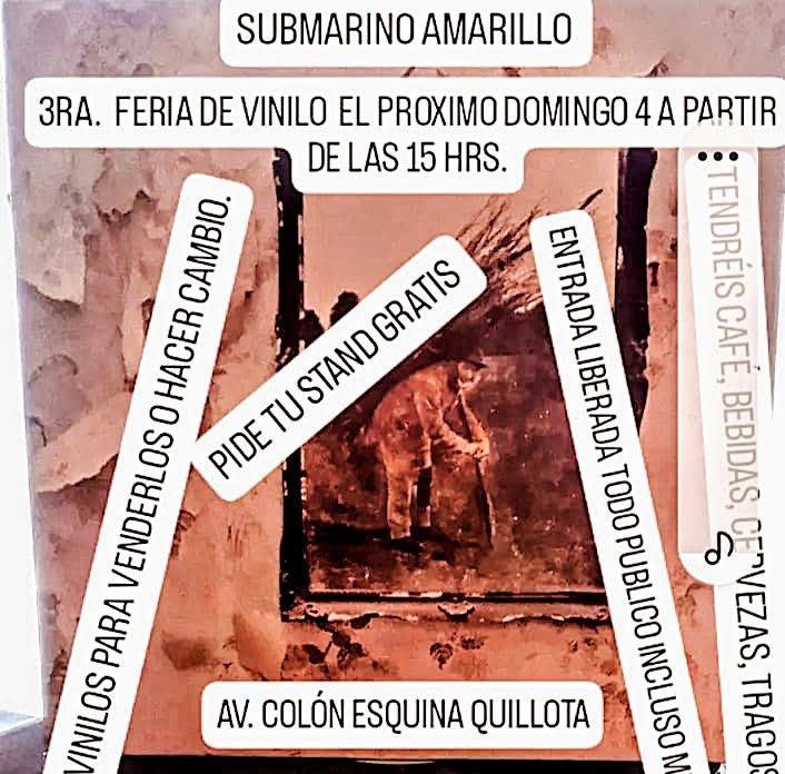 Feria de vinilos en el Retro Submarino Amarillo el primer domingo de enero