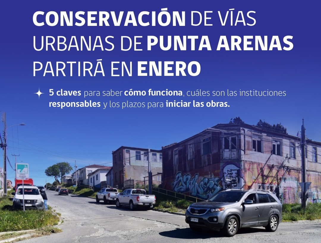 Inicio de obras viales en Punta Arenas, anunció el SERVIU Magallanes