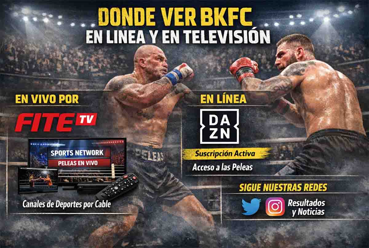 Donde ver BKFC en linea y en television