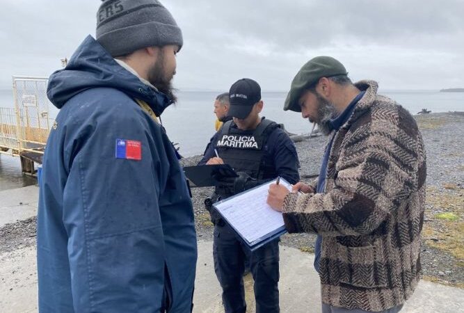 Autoridad Marítima de Tierra del Fuego y SERNAPESCA realizaron operativo de fiscalización de pesca deportiva en Lago Blanco