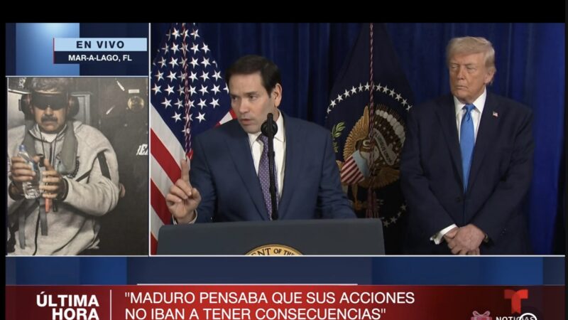Estados Unidos ataca Venezuela y captura a Nicolás Maduro