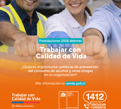 SENDA abre postulaciones al Programa Trabajar con Calidad de Vida 2026