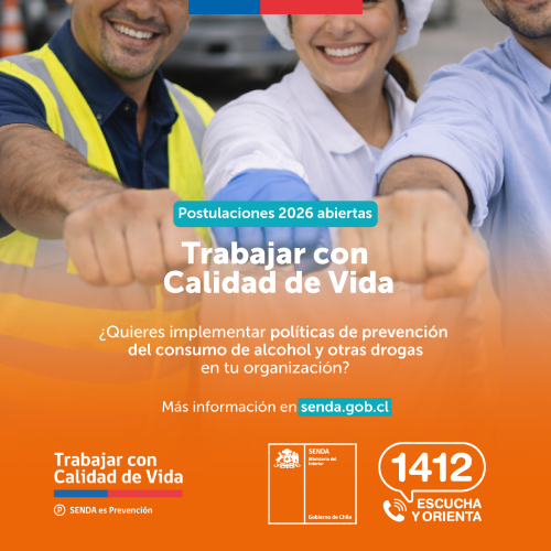 SENDA abre postulaciones al Programa Trabajar con Calidad de Vida 2026