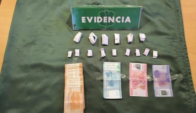 Detienen a joven de 21 años por microtráfico de drogas en el sector poniente de Punta Arenas
