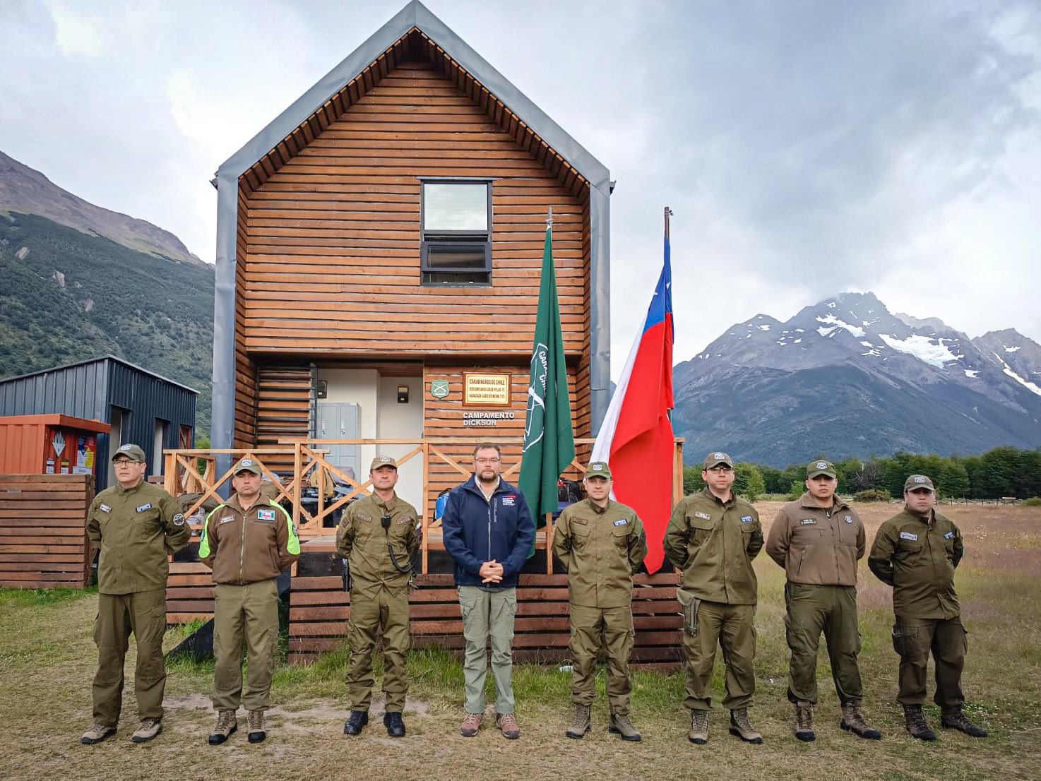Delegado Provincial Guillermo Ruiz de Ultima Esperanza realiza visita a Avanzada Dickson en el Parque Nacional Torres del Paine