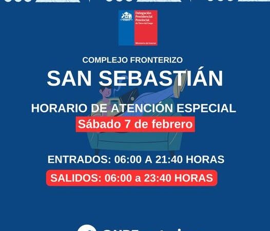 Paso Fronterizo de San Sebastián adapta sus horarios por Asado Más Grande de Tierra del Fuego