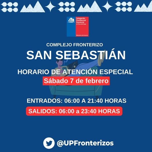 Paso Fronterizo de San Sebastián adapta sus horarios por Asado Más Grande de Tierra del Fuego