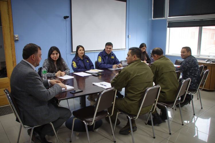 Comité Provincial Policial se reunió en Puerto Natales en la Delegación Presidencial de Ultima Esperanza