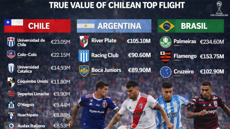 La realidad de la valoración de Chile: Midiendo el verdadero valor de la Liga de Primera