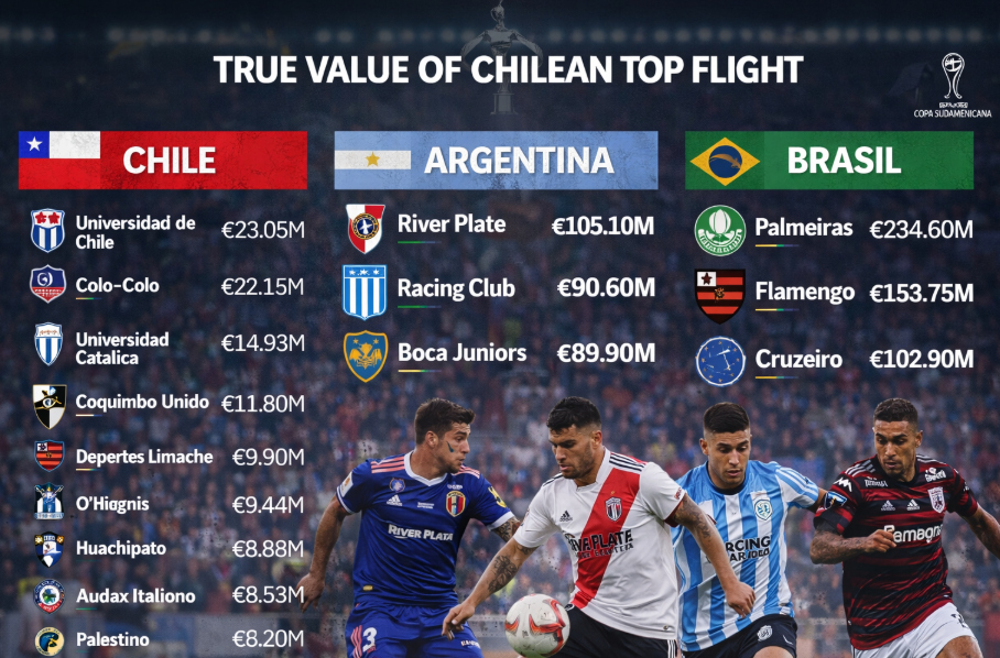 La realidad de la valoración de Chile: Midiendo el verdadero valor de la Liga de Primera