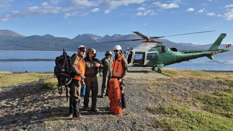 Rescatan con vida a turista brasileño extraviado en circuito de trekking en Puerto Williams