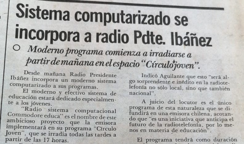 El primer programa radial transmitido mediante computador en la región de Magallanes