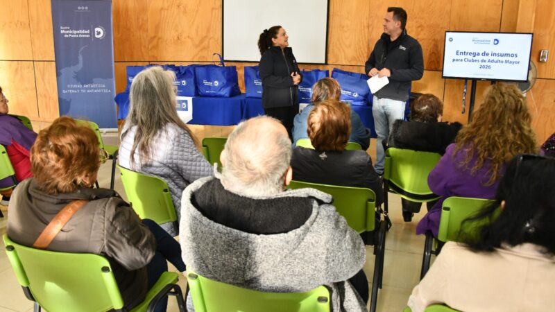 Municipio de Punta Arenas entregó insumos a 125 clubes de adultos mayores