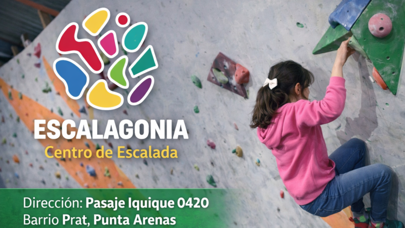 Escalagonia un espacio de escalada que impulsa el deporte vertical en Punta Arenas