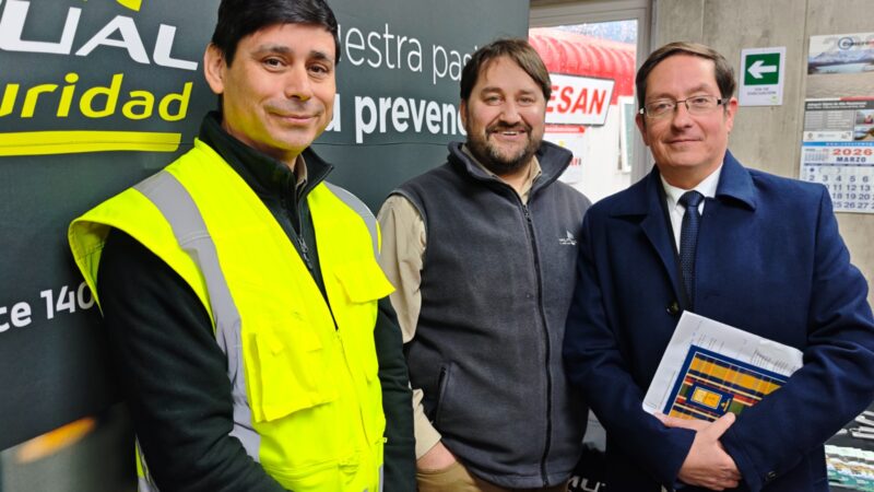 Delegado Provincial de Ultima Esperanza destaca hito de seguridad laboral en obra del puente sobre el Río Rubens