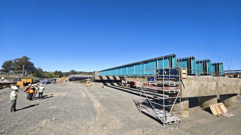 Obras del nuevo Puente Rubens en Ultima Esperanza alcanzan un 50% de avance