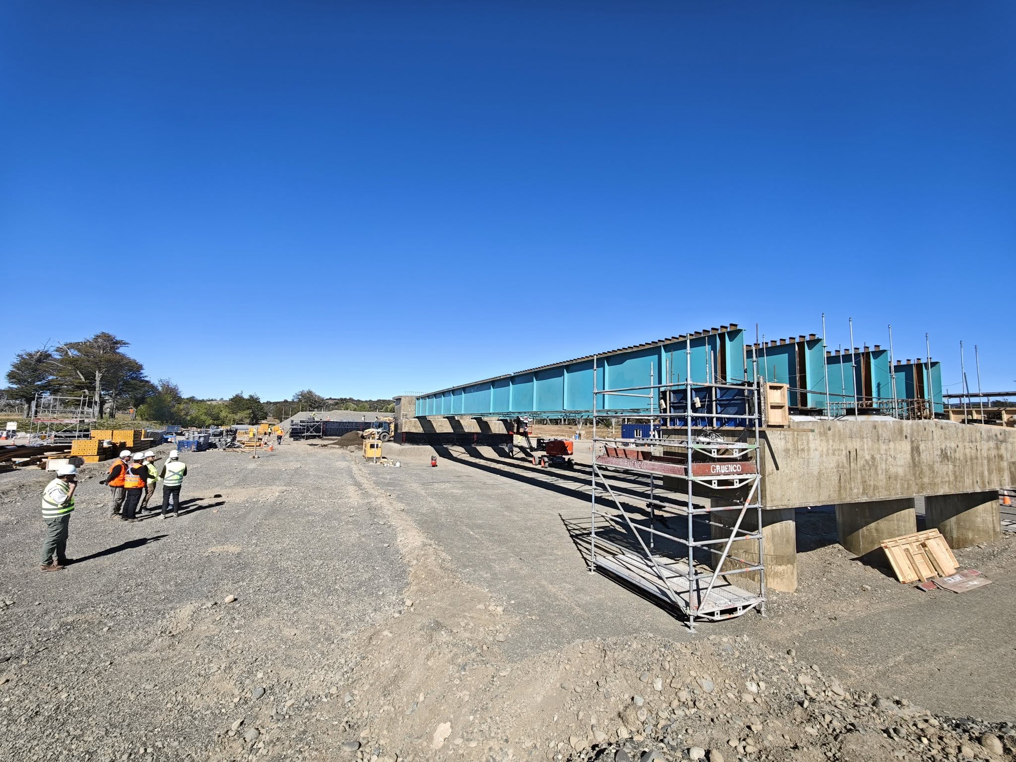 Obras del nuevo Puente Rubens en Ultima Esperanza alcanzan un 50% de avance