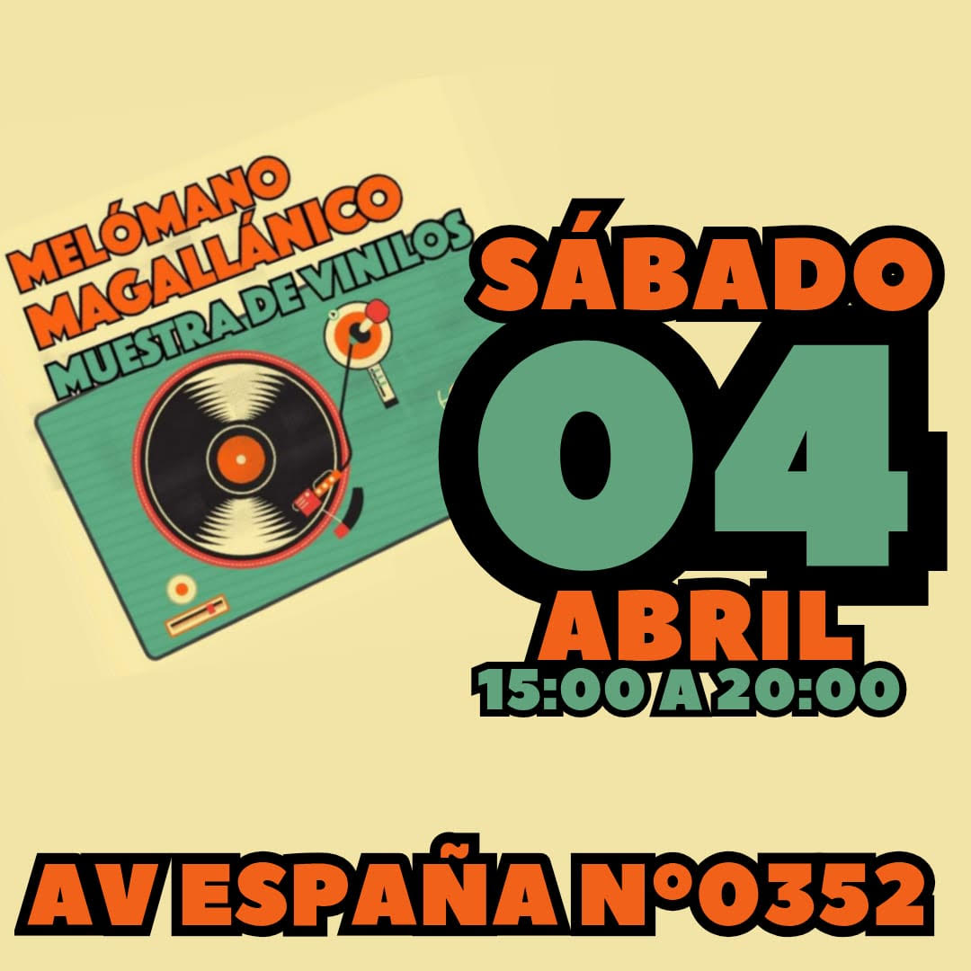 Nueva cita de Agrupación Melómano Magallánico: Vinilos «aterrizan» el sábado 4 de abril en la Junta de Vecinos Mauricio Bran de Punta Arenas