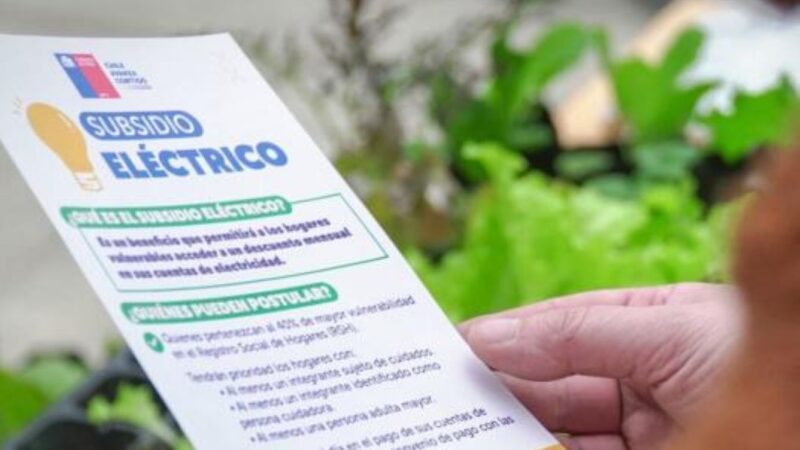 Ministerio de Energía mantiene beneficio del Subsidio Eléctrico