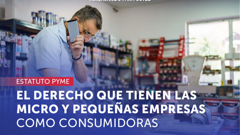 Estatuto PYME: El derecho que tienen las micro y pequeñas empresas como consumidoras cuando compran productos y servicios